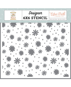 Echo Park Enchanted Flowers Stencil (DBG305035) (OUTLET)