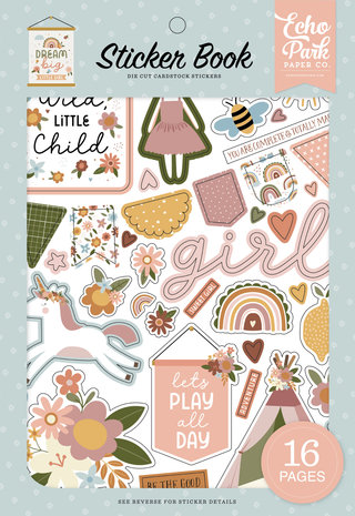 Echo Park Dream Big Little Girl Sticker Book (DBG305029) (DISCONTINUED)