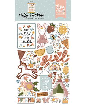 Echo Park Dream Big Little Girl Puffy Stickers (DBG305066) (DISCONTINUED)