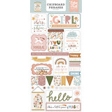 Echo Park Dream Big Little Girl Chipboard Phrases (DBG305022) (DISCONTINUED)