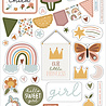 Echo Park Dream Big Little Girl Chipboard Accents (DBG305021) (DISCONTINUED)