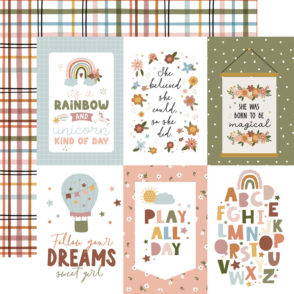 Echo Park Dream Big Little Girl 6x6 Inch Paper Pad (DBG305023) (DISCONTINUED) Echo Park Dream Big Little Girl 6x6 Inch Paper Pad (DBG305023) (DISCONTINUED)