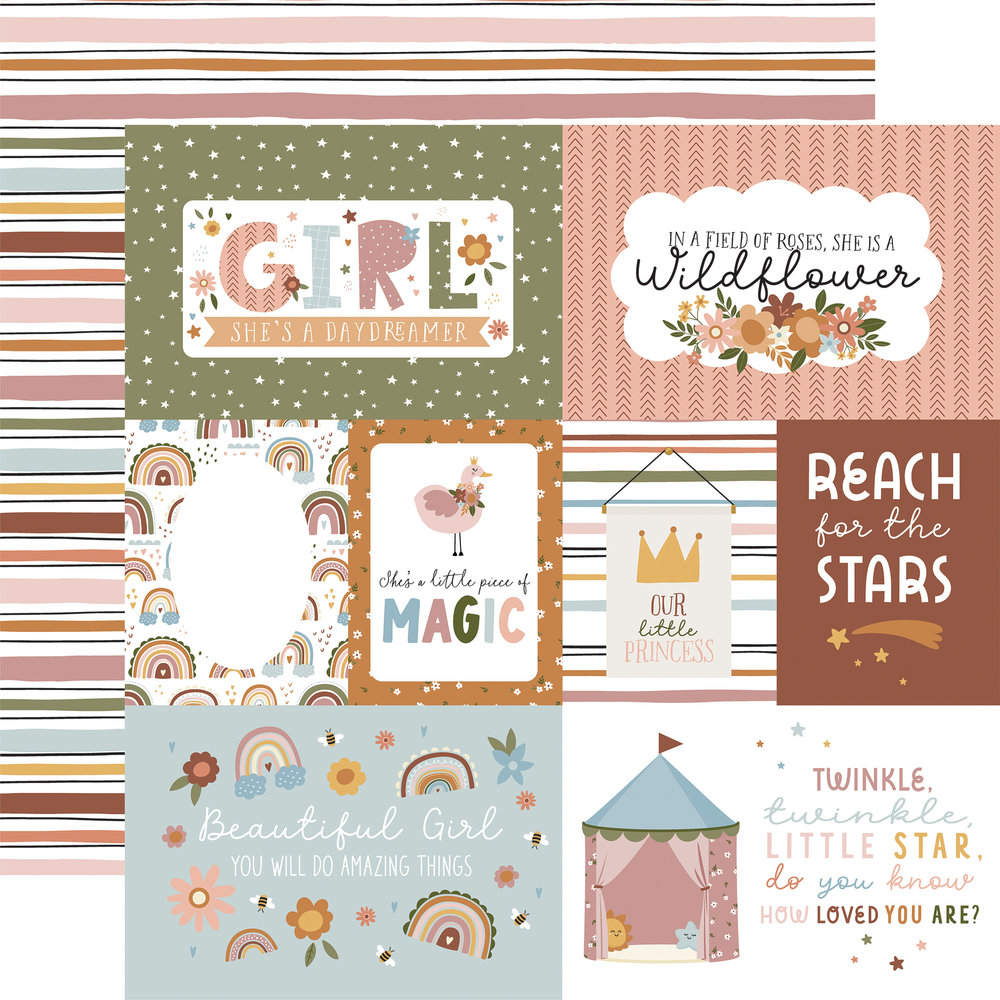 Echo Park Dream Big Little Girl 6x6 Inch Paper Pad (DBG305023) (DISCONTINUED) Echo Park Dream Big Little Girl 6x6 Inch Paper Pad (DBG305023) (DISCONTINUED)