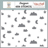 Echo Park To The Moon And Back Stencil (DBB304035) (DISCONTINUED)