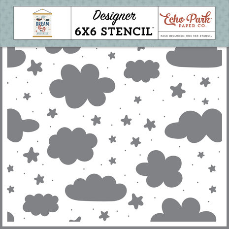 Echo Park Little Dreamer Boy Stencil (DBB304033) (DISCONTINUED)