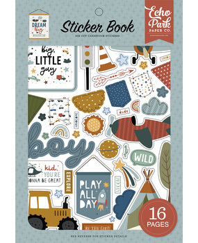 Echo Park Dream Big Little Boy Sticker Book (DBB304029) (DISCONTINUED)