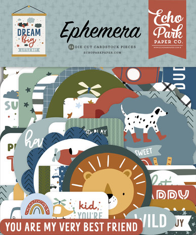 Echo Park Dream Big Little Boy Ephemera (DBB304024) (DISCONTINUED) Echo Park Dream Big Little Boy Ephemera (DBB304024) (DISCONTINUED)