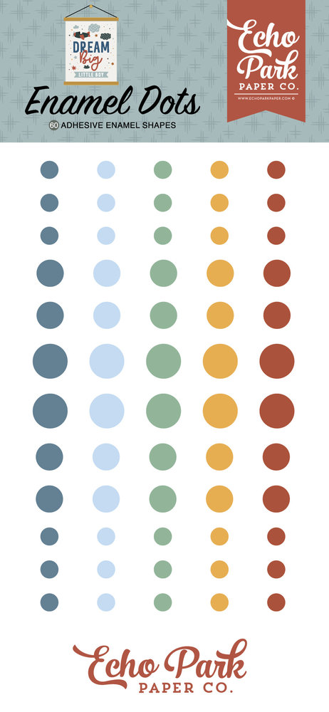 Echo Park Dream Big Little Boy Enamel Dots (DBB304028) (DISCONTINUED)