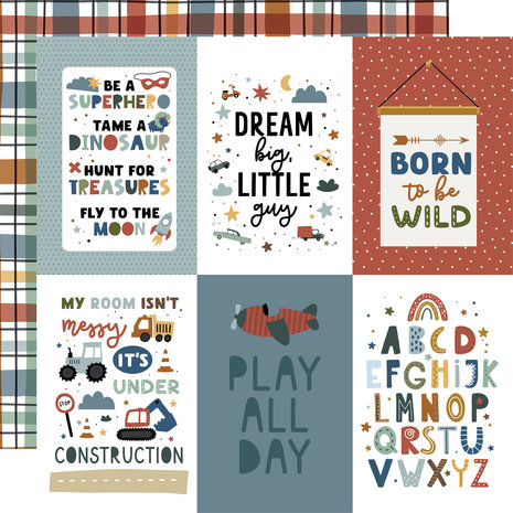Echo Park Dream Big Little Boy 6x6 Inch Paper Pad (DBB304023) (DISCONTINUED) Echo Park Dream Big Little Boy 6x6 Inch Paper Pad (DBB304023) (DISCONTINUED)