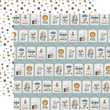 Echo Park Dream Big Little Boy 6x6 Inch Paper Pad (DBB304023) (DISCONTINUED) Echo Park Dream Big Little Boy 6x6 Inch Paper Pad (DBB304023) (DISCONTINUED)