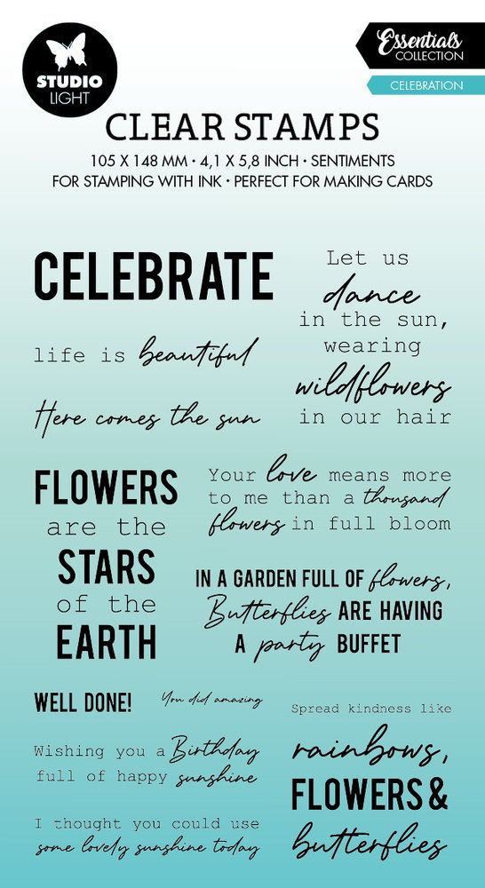 Studio Light Celebration Essentials Clear Stamps EN (SL-ES-STAMP388) (OUTLET) Studio Light Celebration Essentials Clear Stamps EN (SL-ES-STAMP388) (OUTLET)