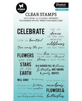 Studio Light Celebration Essentials Clear Stamps EN (SL-ES-STAMP388) (OUTLET)