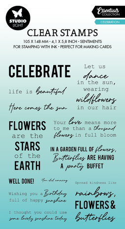 Studio Light Celebration Essentials Clear Stamps EN (SL-ES-STAMP388) (OUTLET) Studio Light Celebration Essentials Clear Stamps EN (SL-ES-STAMP388) (OUTLET)