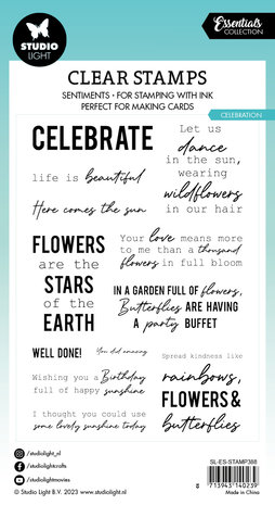 Studio Light Celebration Essentials Clear Stamps EN (SL-ES-STAMP388) (OUTLET) Studio Light Celebration Essentials Clear Stamps EN (SL-ES-STAMP388) (OUTLET)