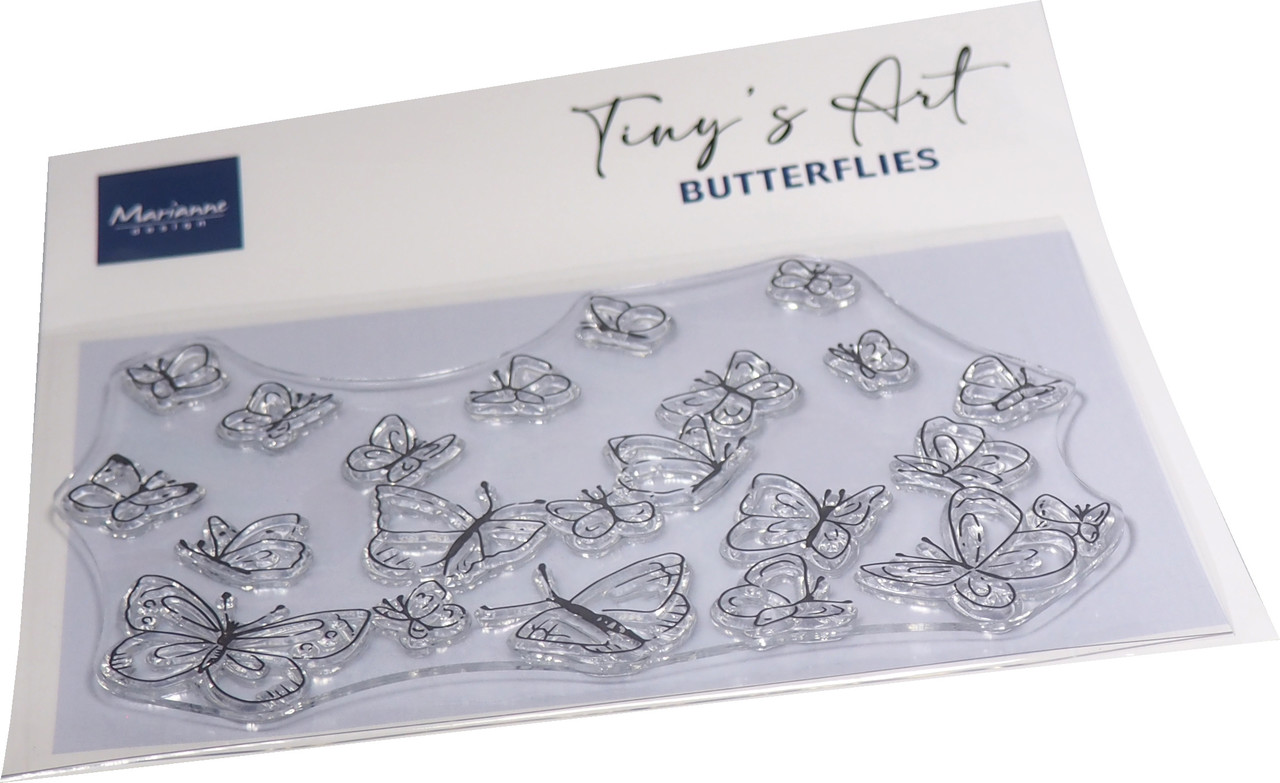 Marianne Design Clear Stamps Tiny's Art Butterflies (TC0908) (DISCONTINUED)