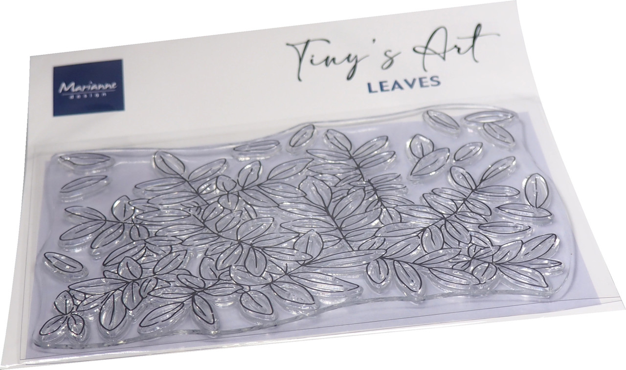Marianne Design Clear Stamps Tiny's Art Leaves (TC0909) (DISCONTINUED)
