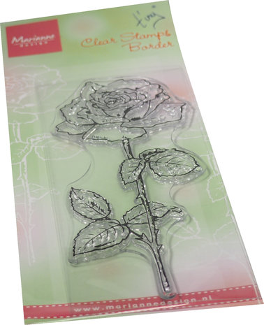 Marianne Design Clear Stamps Tiny's Border Rose (TC0906) (DISCONTINUED)