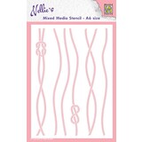 Nellie Snellen Mixed Media Stencil A6 Rope (MMSA6-018) (DISCONTINUED)