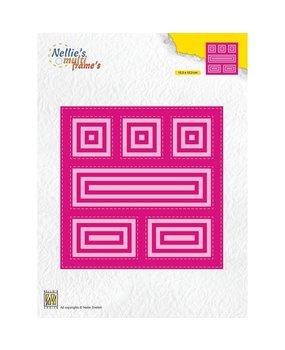 Nellie Snellen Nellie's Multi Frame Dies Block Square (MFD126) (DISCONTINUED)