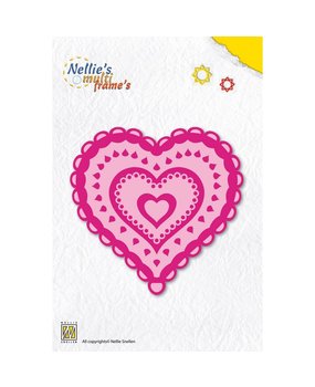 Nellie Snellen Nellie's Multi Frame Dies Heart 2 (MFD043) (DISCONTINUED)