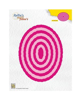 Nellie Snellen Nellie's Multi Frame Dies Photo Frames Ovals (MFD125) (DISCONTINUED)
