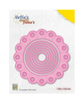 Nellie Snellen Nellie's Multi Frame Dies Rosette Round (MFD111) (DISCONTINUED)
