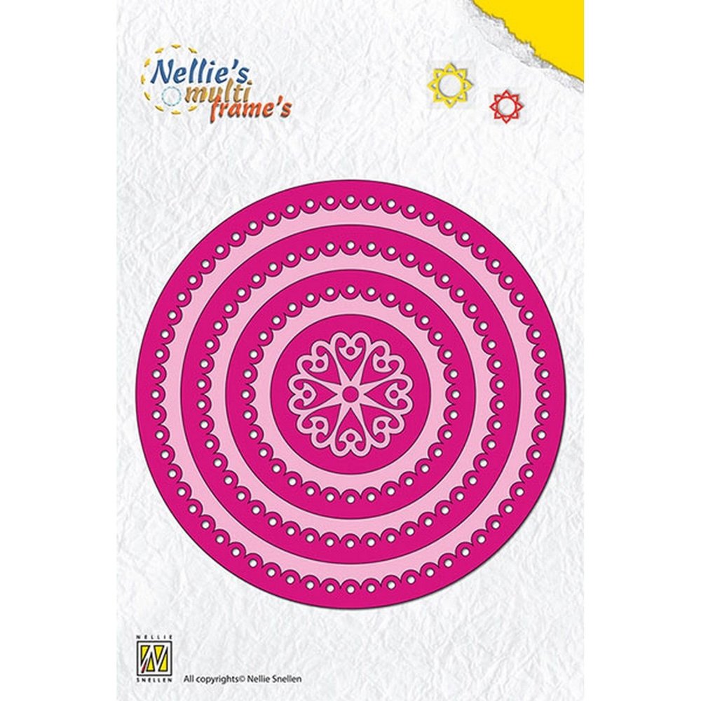 Nellie Snellen Nellie's Multi Frame Dies Round Scalloped (MFD079) (OUTLET)