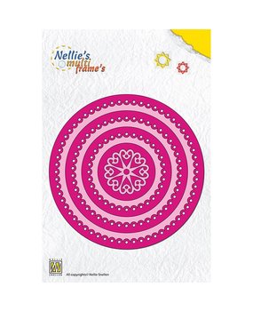 Nellie Snellen Nellie's Multi Frame Dies Round Scalloped (MFD079) (DISCONTINUED)