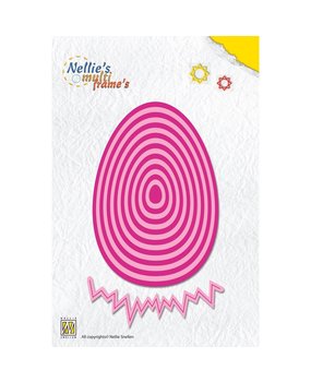 Nellie Snellen Nellie's Multi Frame Dies Straight Easter Egg (MFD089) (OUTLET)