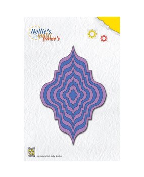 Nellie Snellen Nellie's Multi Frame Dies Straight Eastern Oval (MFD062) (OUTLET)