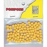 Nellie Snellen Pompons Mini 3mm Daffodil Yellow (100pcs) (POM005) (DISCONTINUED)