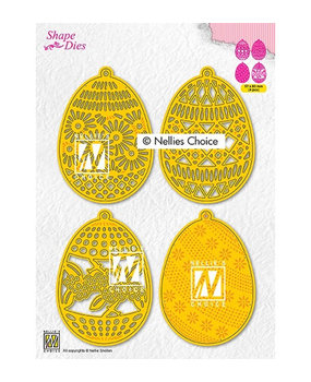 Nellie Snellen Shape Dies 4 Easter Eggs (SD189) (OUTLET)