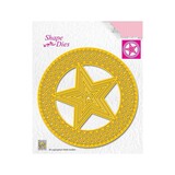 Nellie Snellen Shape Dies 5 Point Stars in Grid Circle (SD159) (DISCONTINUED)