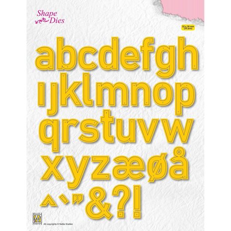 Nellie Snellen Shape Dies Alphabet Large (SD176) (OUTLET)