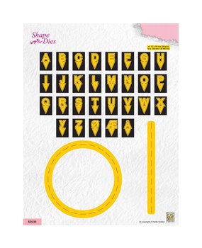 Nellie Snellen Shape Dies Alphabet with Two Basic Dies (SD230) (DISCONTINUED)