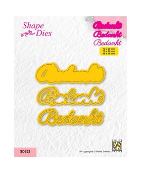 Nellie Snellen Shape Dies Bedankt (SD262) (OUTLET)