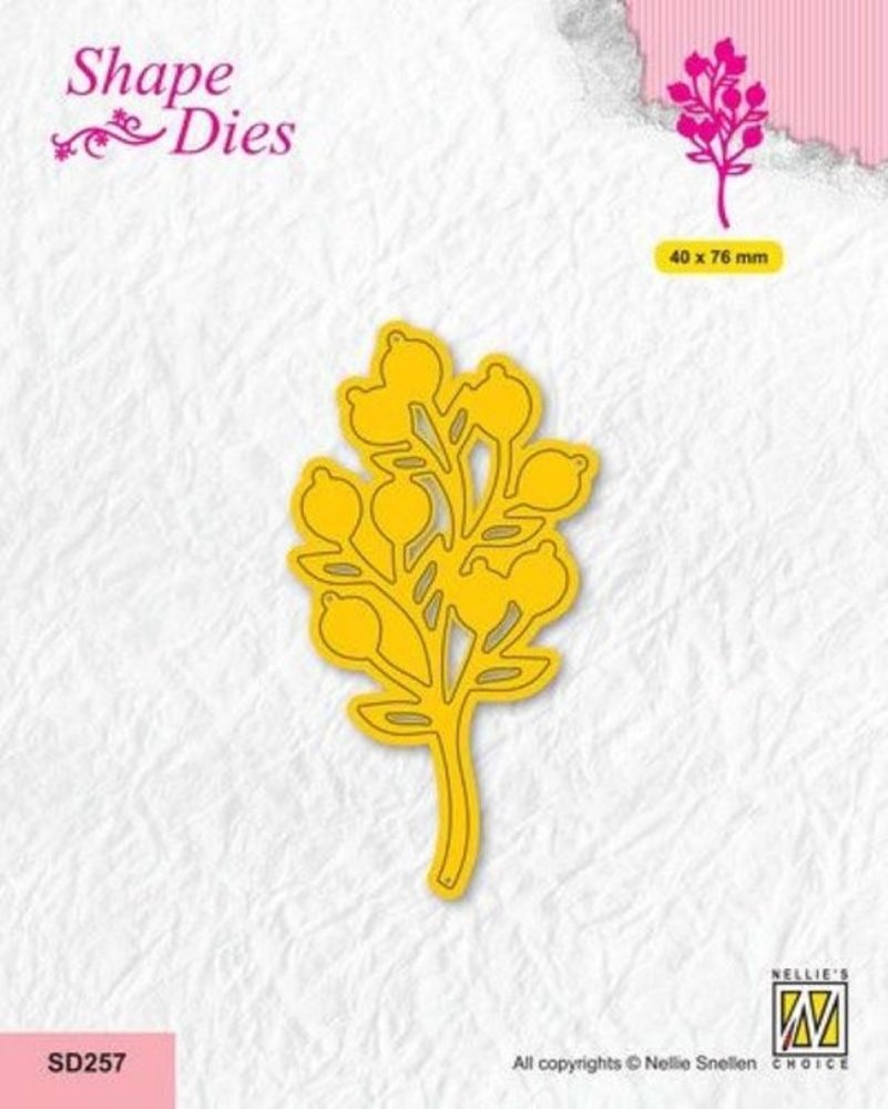 Nellie Snellen Shape Dies Branch with Fruits (SD257) (OUTLET)