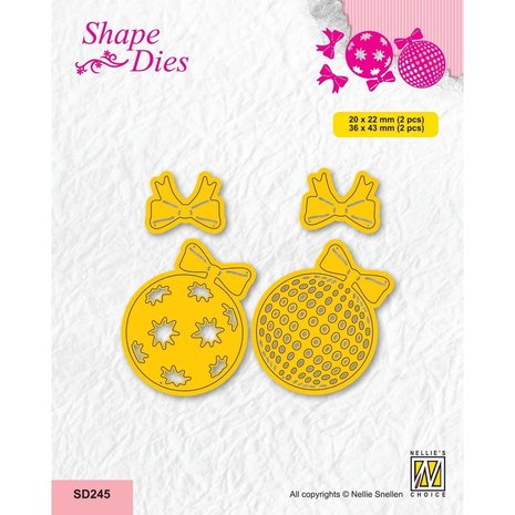 Nellie Snellen Shape Dies Christmas Balls (SD245) (OUTLET)
