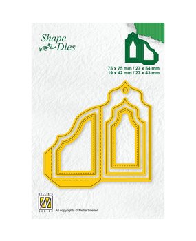 Nellie Snellen Shape Dies Double Tag (SD179) (OUTLET)