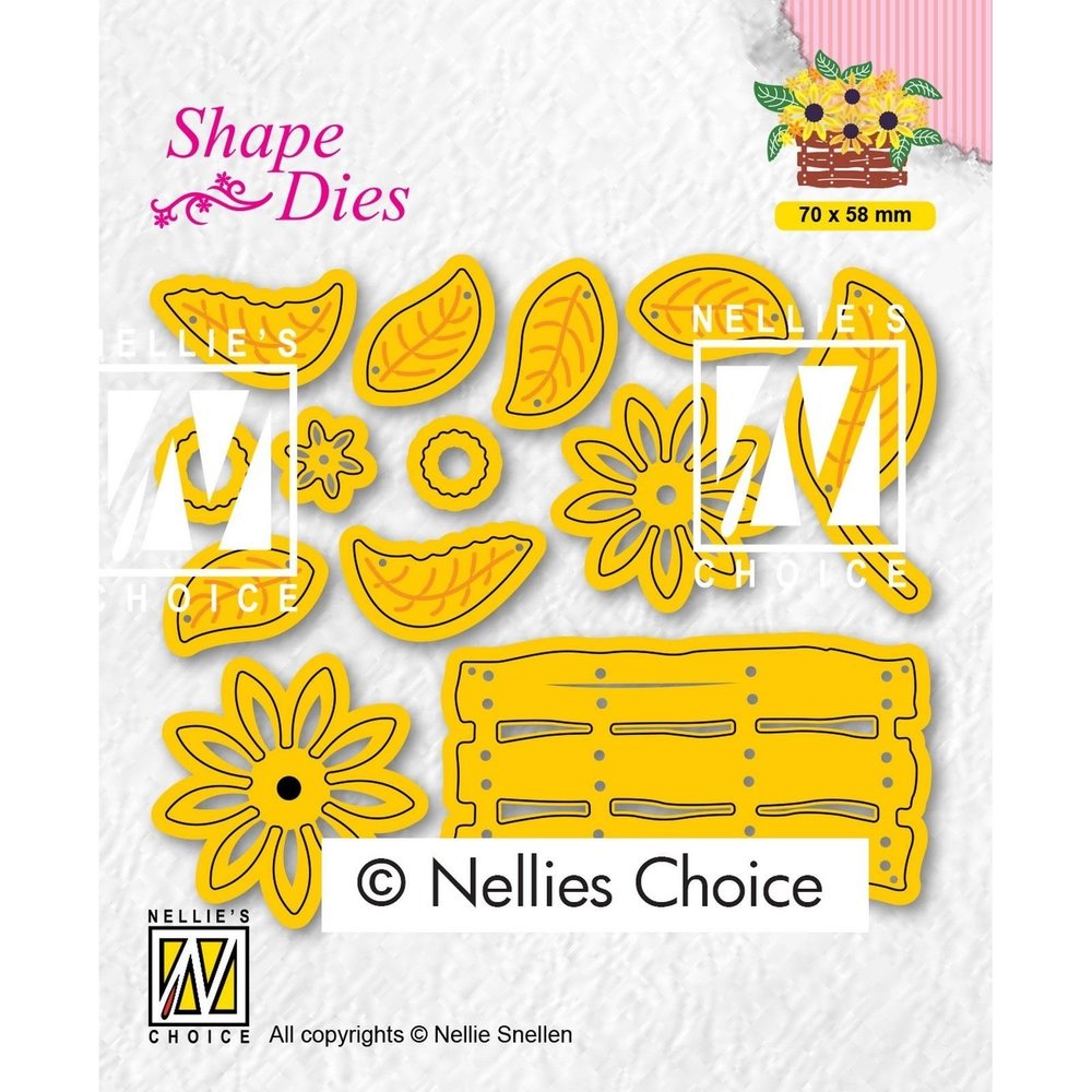 Nellie Snellen Shape Dies Easter Build-Up Flower Basket (SD193) (OUTLET)