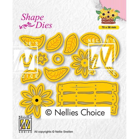 Nellie Snellen Shape Dies Easter Build-Up Flower Basket (SD193) (OUTLET)