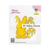 Nellie Snellen Shape Dies Easter Build-Up Macho Hare (SD195) (DISCONTINUED)