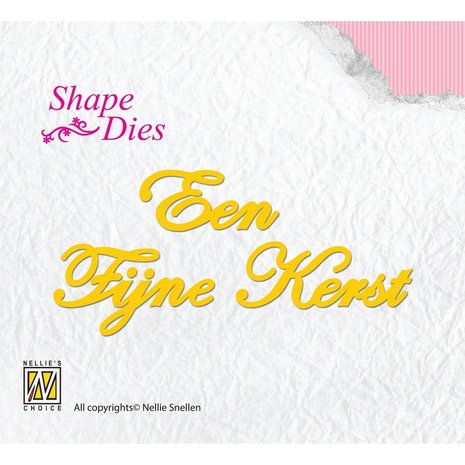 Nellie Snellen Shape Dies Een Fijne Kerst (SD051) (OUTLET)