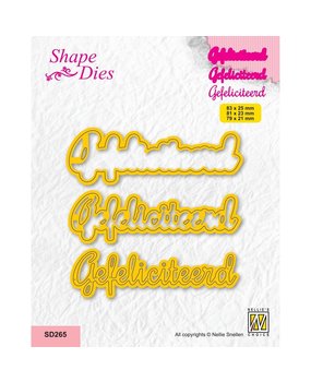 Nellie Snellen Shape Dies Gefeliciteerd (SD265) (OUTLET)