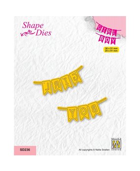Nellie Snellen Shape Dies Girl/Boy Flags (SD236) (OUTLET)