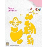 Nellie Snellen Shape Dies Hen & Rooster (SD129) (OUTLET)