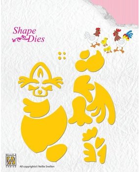Nellie Snellen Shape Dies Hen & Rooster (SD129) (OUTLET)