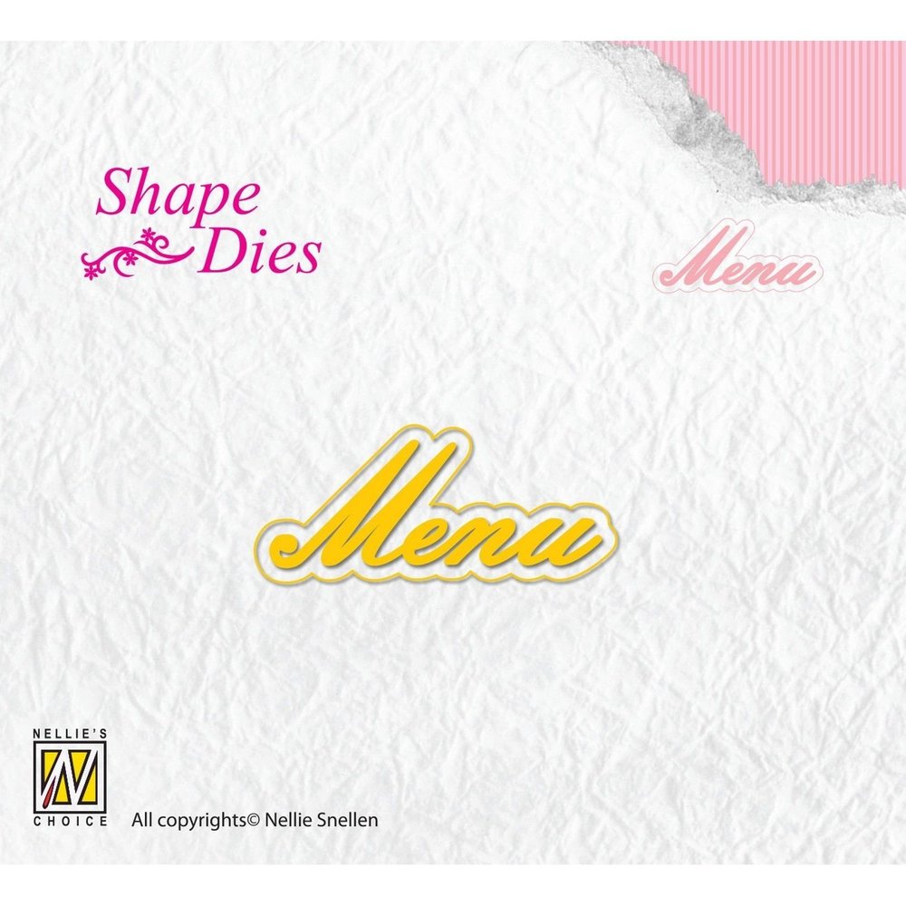 Nellie Snellen Shape Dies Menu (SD120) (OUTLET)