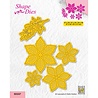 Nellie Snellen Shape Dies Poinsettia with Branch (SD247) (DISCONTINUED) Nellie Snellen Shape Dies Poinsettia with Branch (SD247) (DISCONTINUED)