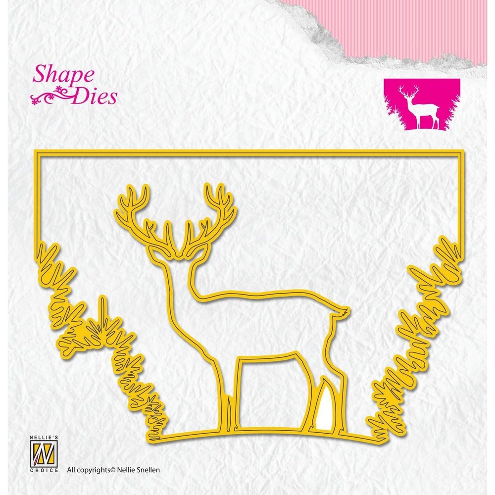 Nellie Snellen Shape Dies Reindeer in the Forest (SD136) (OUTLET)